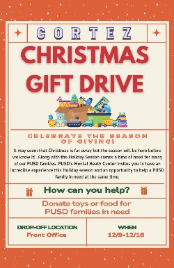 Gift drive flyer